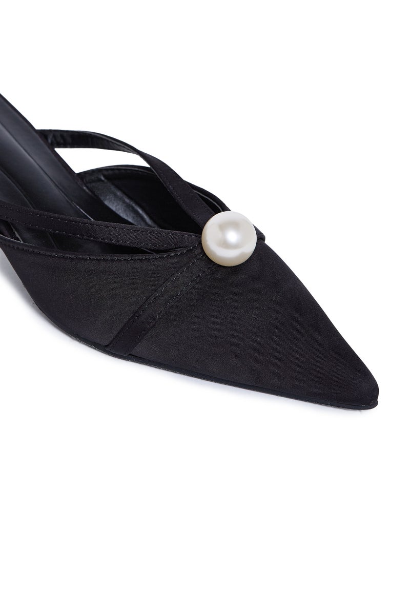 Geoomnii Mid Heel Mules for Women – Stylish Backless Slip-On Heels for Office, Party & Everyday Wear - Image 4